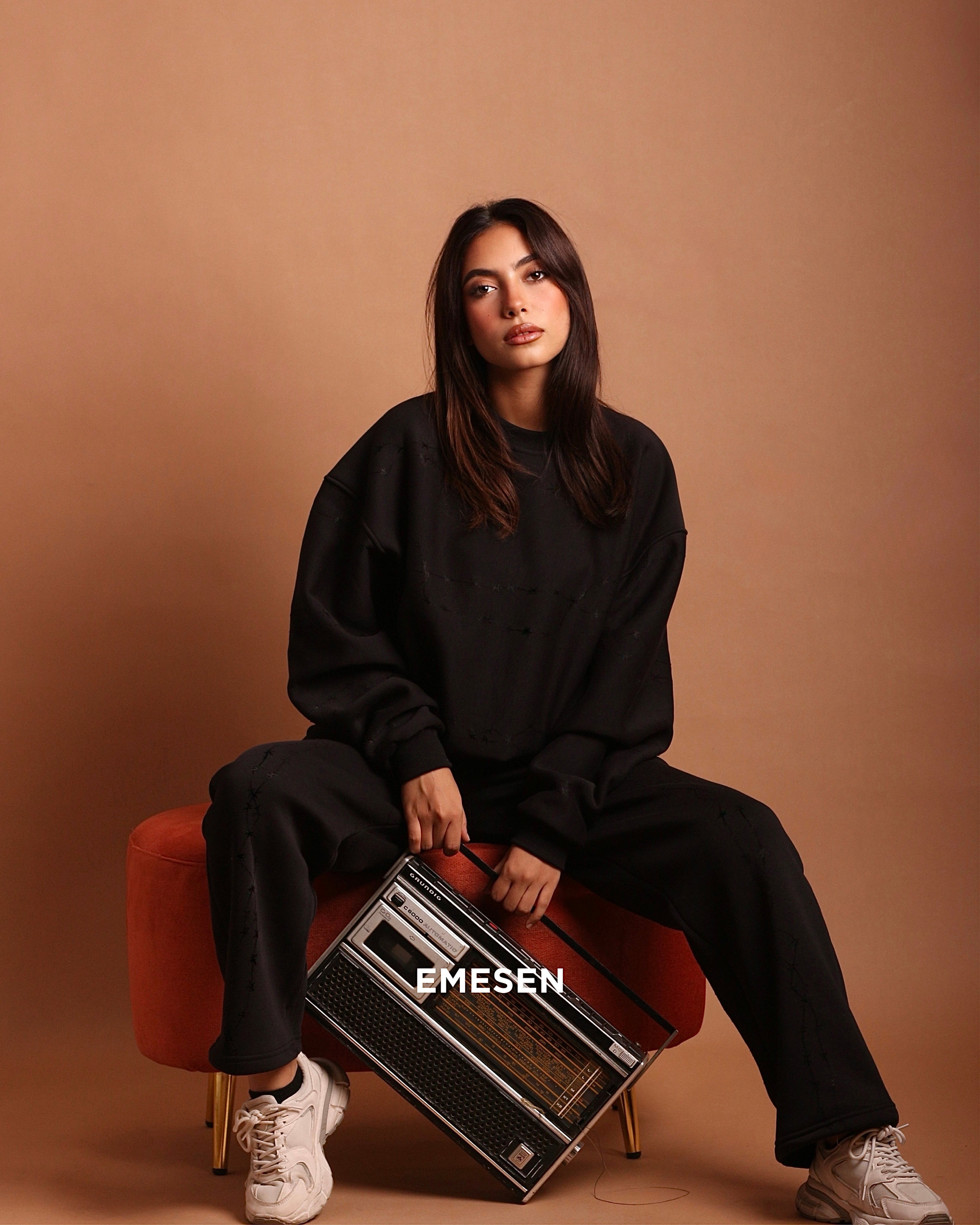 Spyke crewneck - black