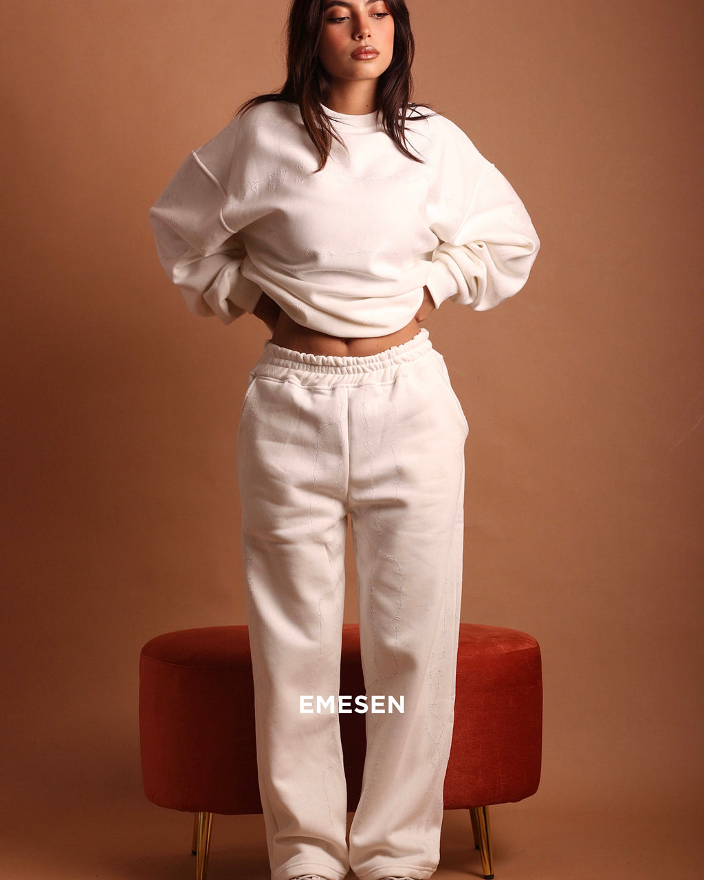 Spyke crewneck - white